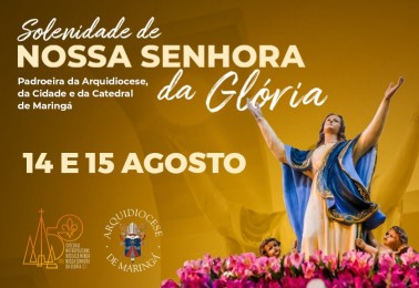 15 de agosto: Missa solene de Nossa Senhora da Glória será às 16h