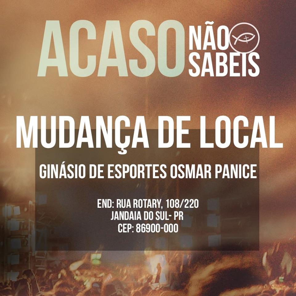 Dia 14: Padre Marcelo Rossi no Ginásio de Esportes em Jandaia do Sul